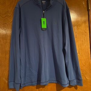 Izod Golf Classic Blue Quarter Zip Pullover